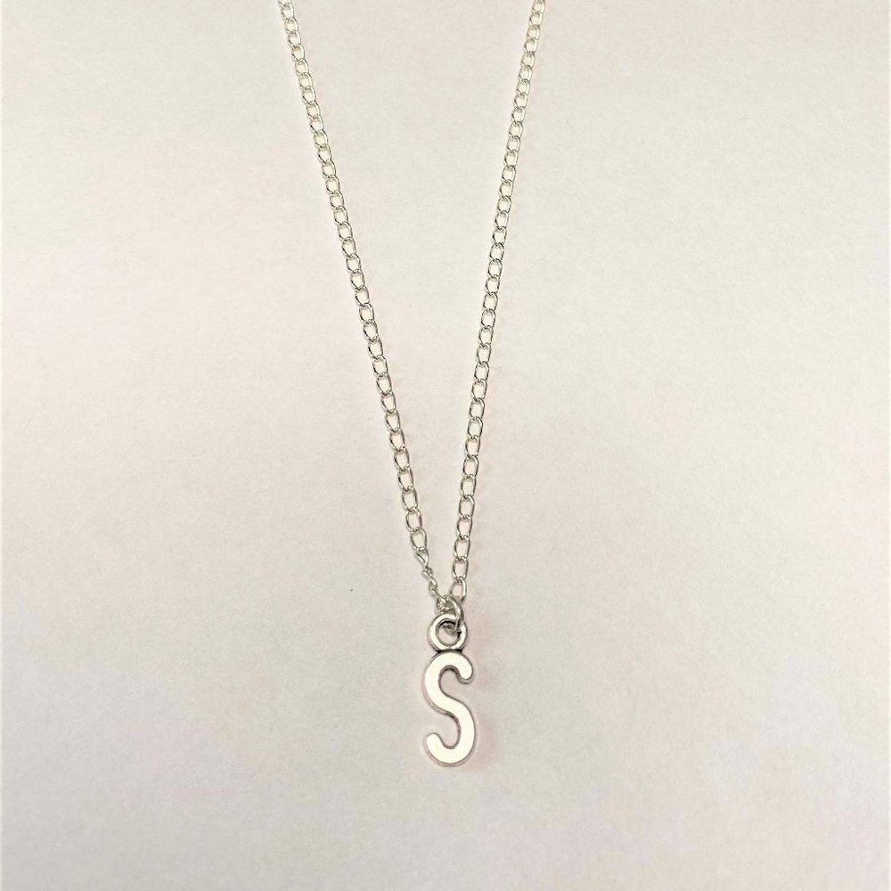 3 for $49 New Silver "S" Initial Necklace